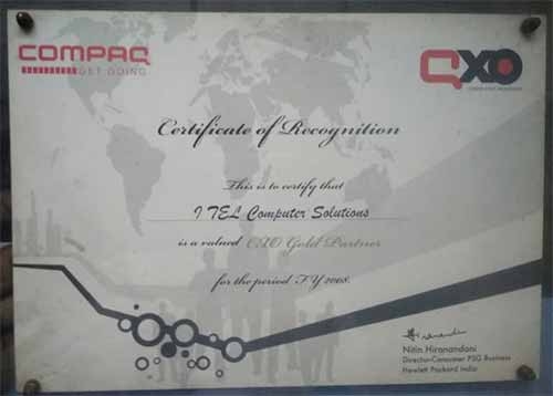 Compaq Certificate